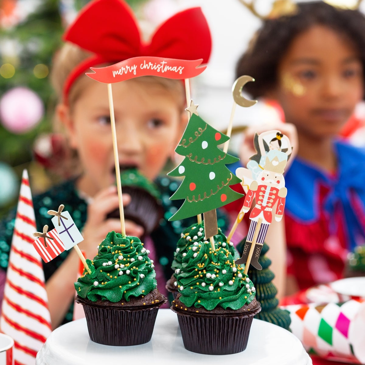 PartyDeco Taarttoppers Notenkraker pk/6