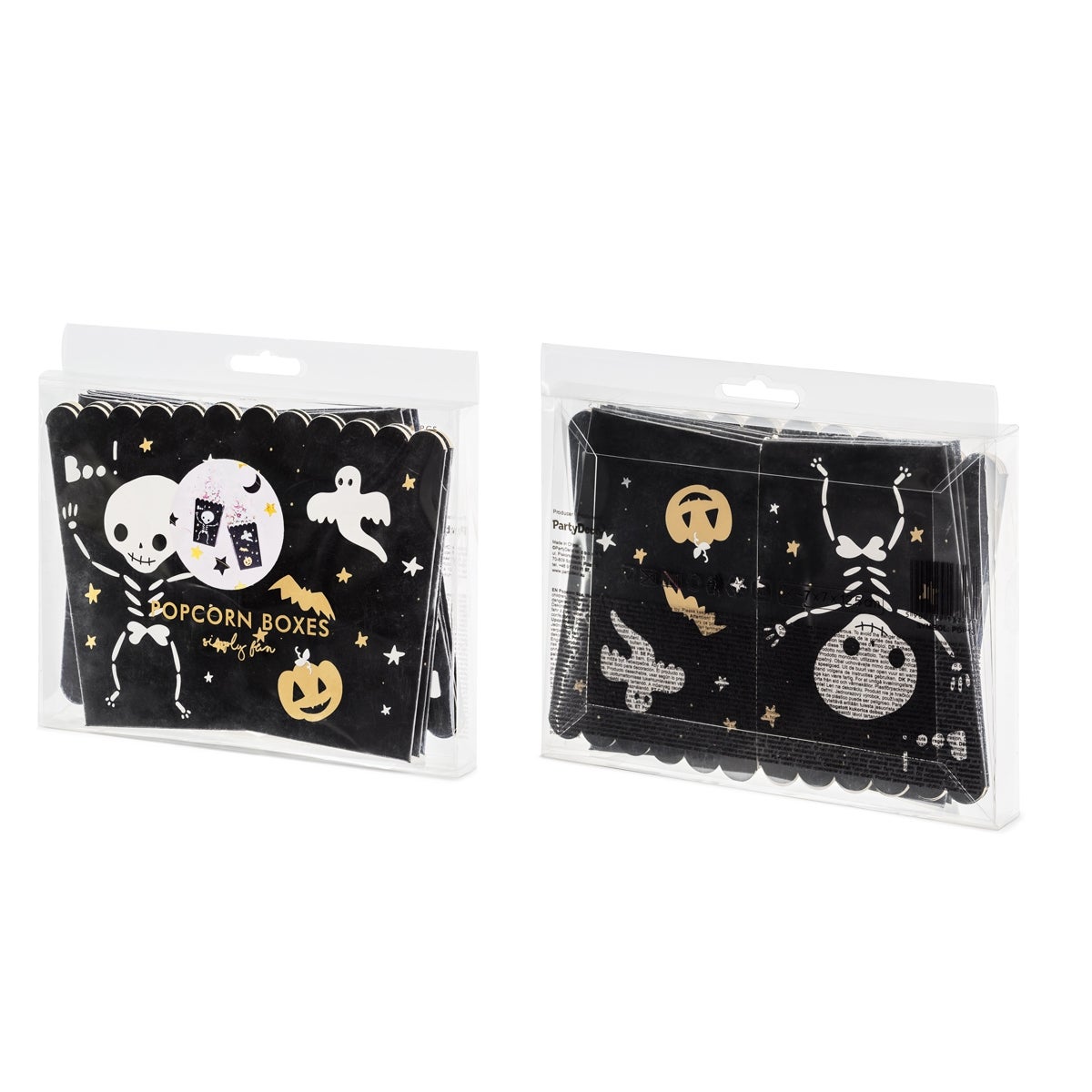 PartyDeco Popcorn Box BOO! pk/6