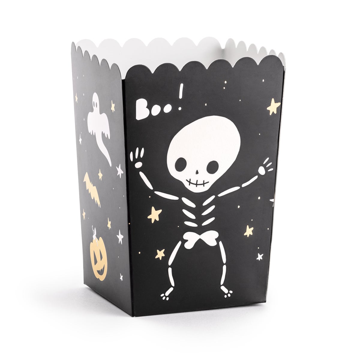 PartyDeco Popcorn Box BOO! pk/6