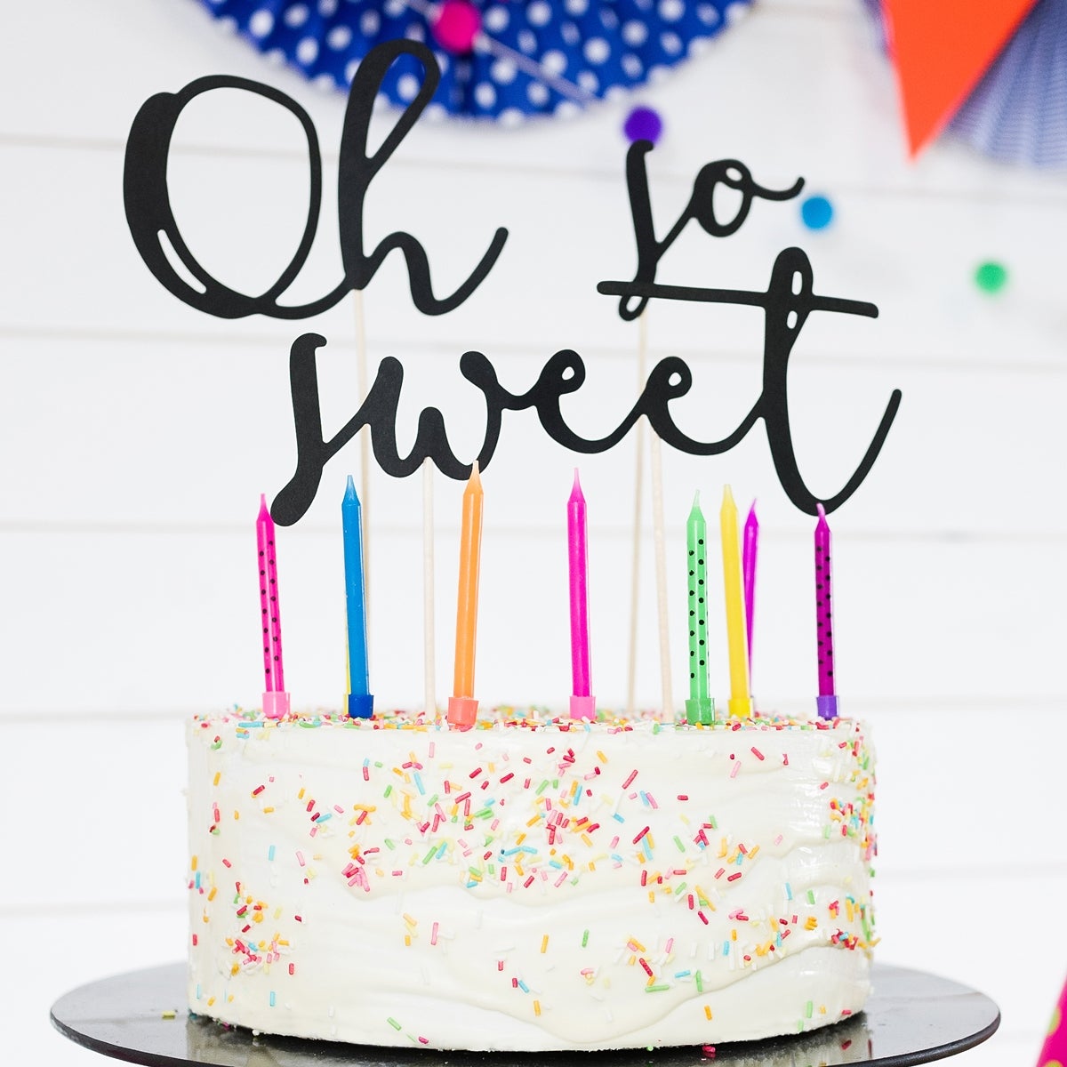 PartyDeco Verjaardag Kaarsen Gekleurd pk/6