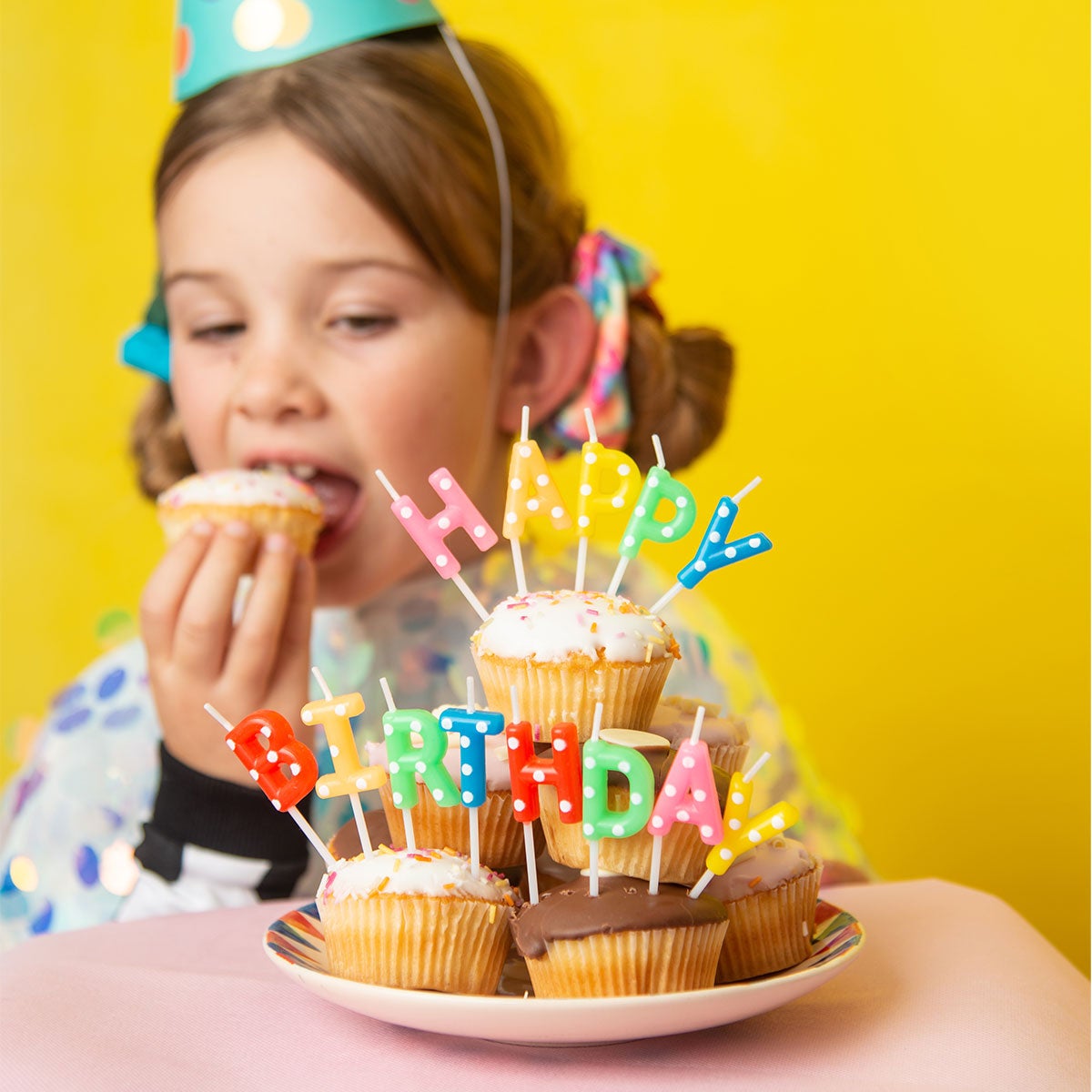 PartyDeco Verjaardag Kaarsen Happy Birthday pk/13