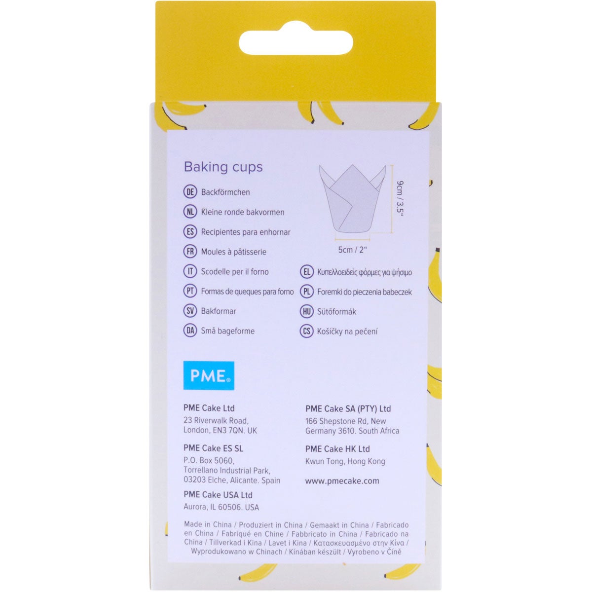 PME Muffinvormpjes Tulp Banaan Pk/24