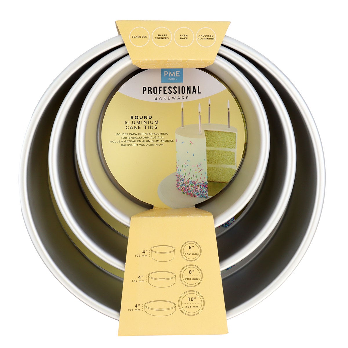 PME Extra Diepe Ronde Bakvormen Set/3