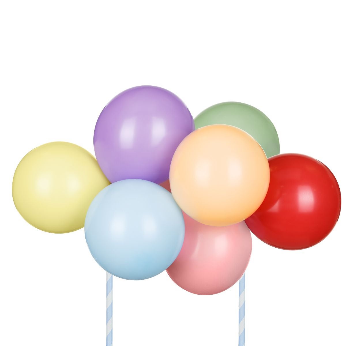 PartyDeco Ballon-Cake Topper Kit 29cm - Regenboog