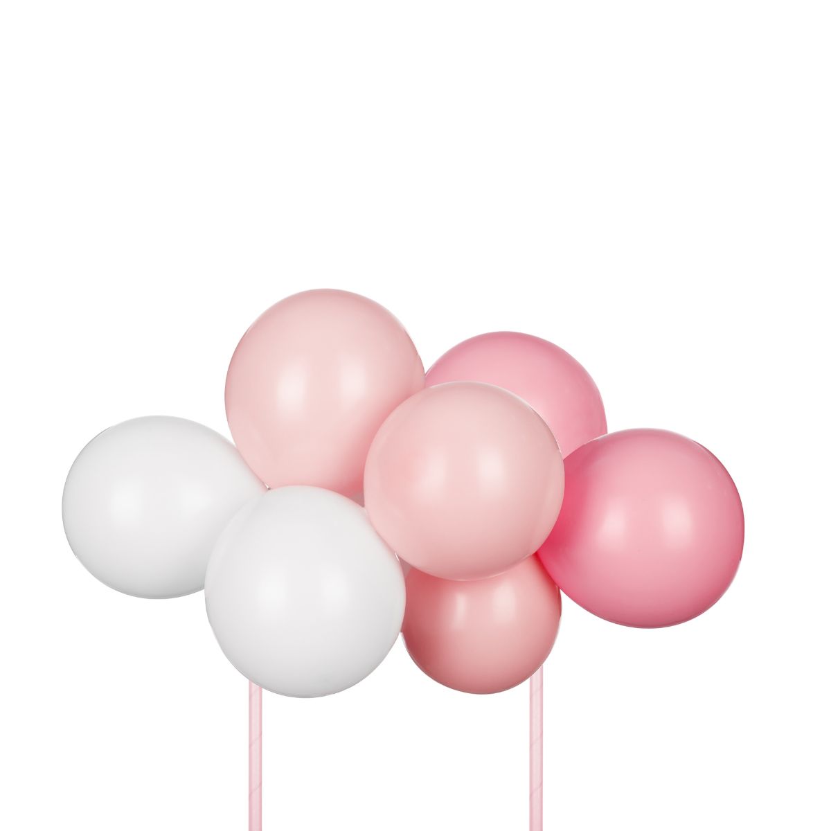 PartyDeco Ballon-Cake Topper Kit 29cm - Roze