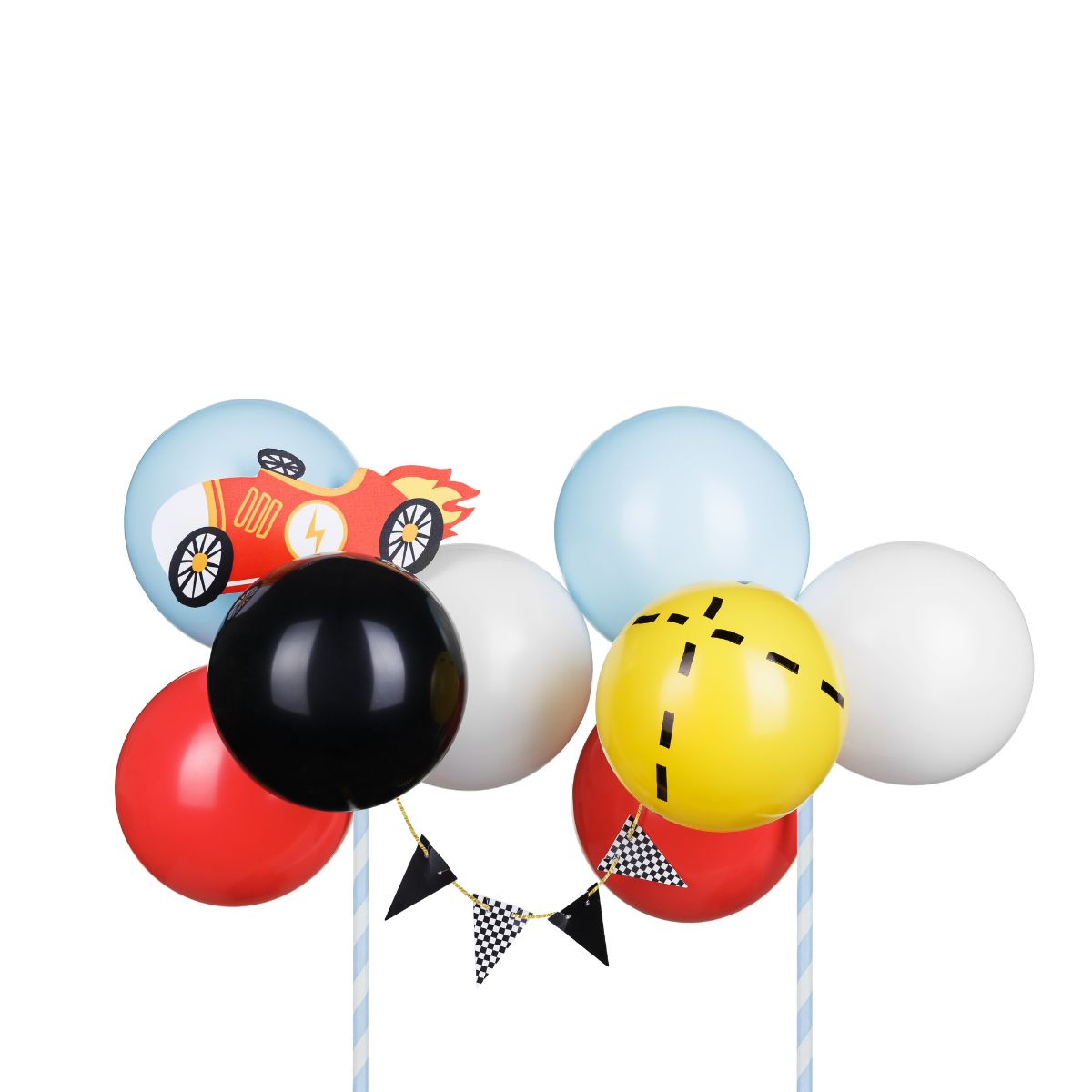 PartyDeco Ballon-Cake Topper Kit 29cm - Auto