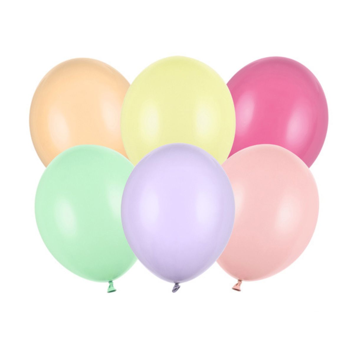 PartyDeco Stevige Ballonnen Pastel Mix 12 cm pk/100