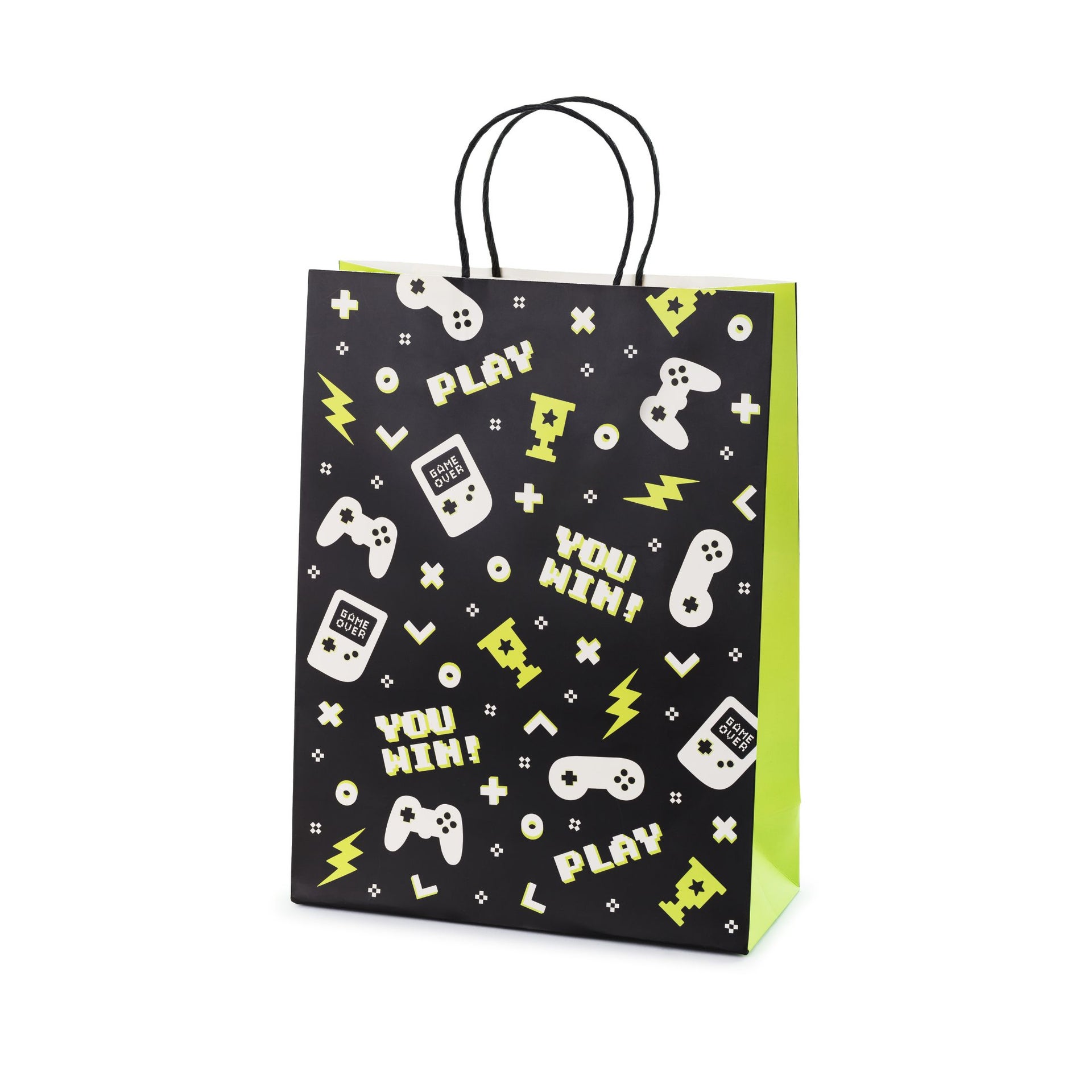 PartyDeco Cadeau Tas - Gamer - 10x24x32cm