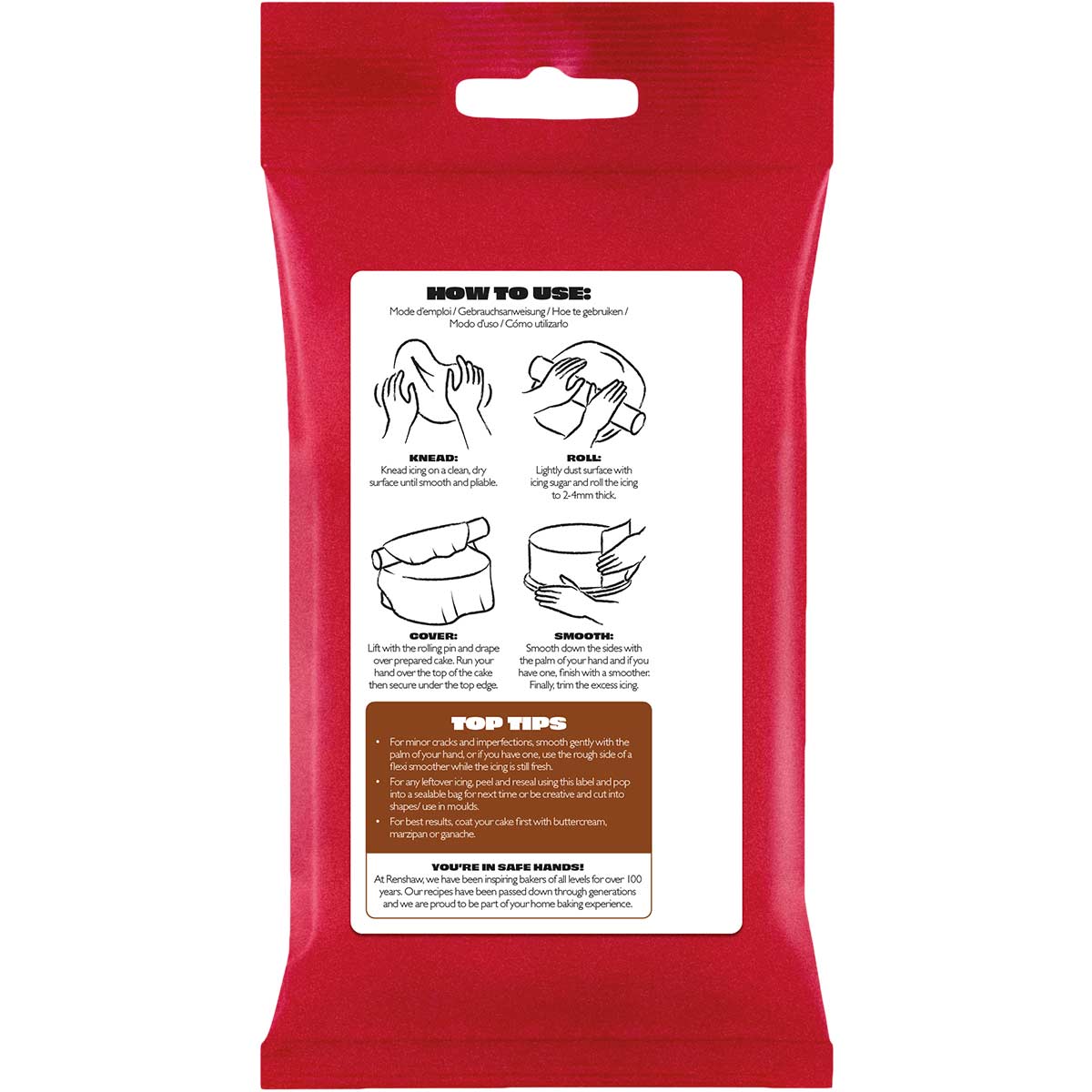 Renshaw Fondant Icing Dark Brown 250g