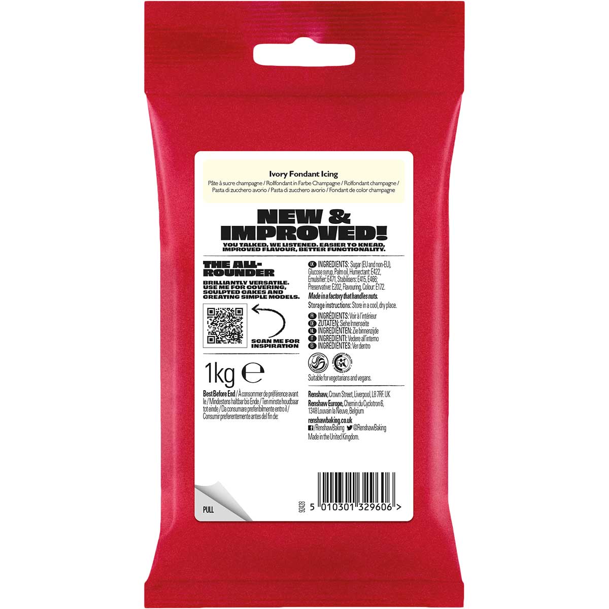 Renshaw Fondant Ivory 1kg