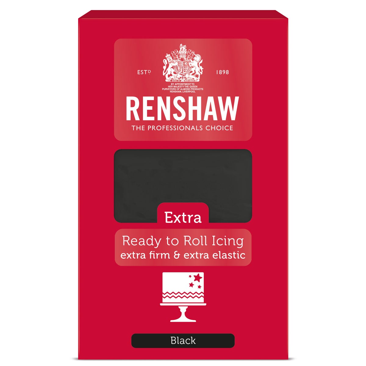 Renshaw Rolfondant Extra 1kg -Black-