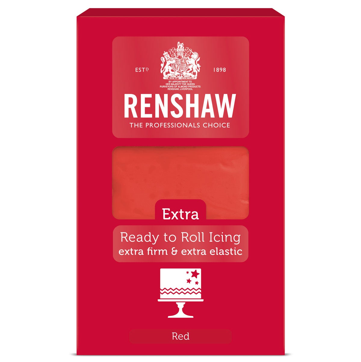Renshaw Rolfondant Extra 1kg -Red-
