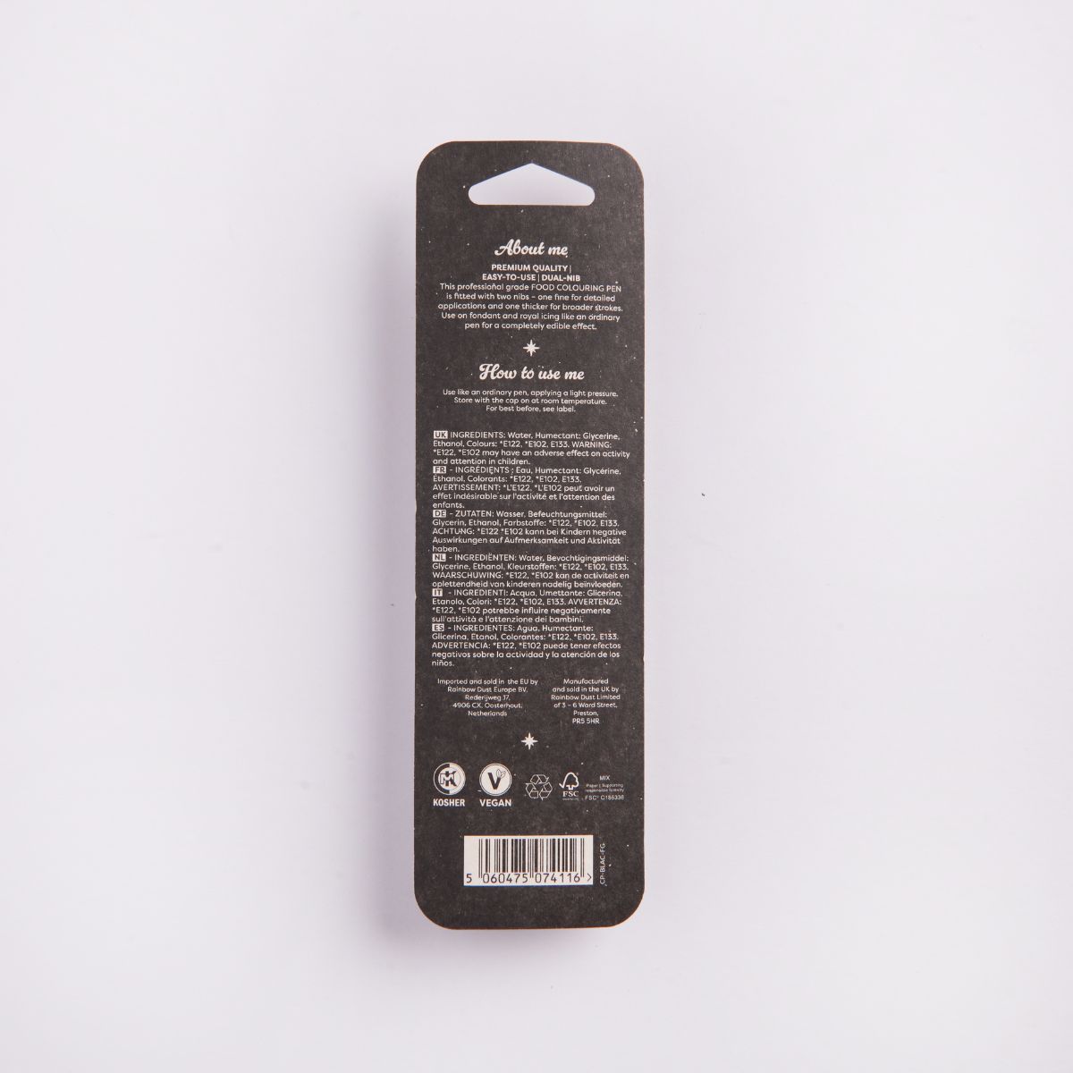 RD Cake Art Pen - Gitzwart