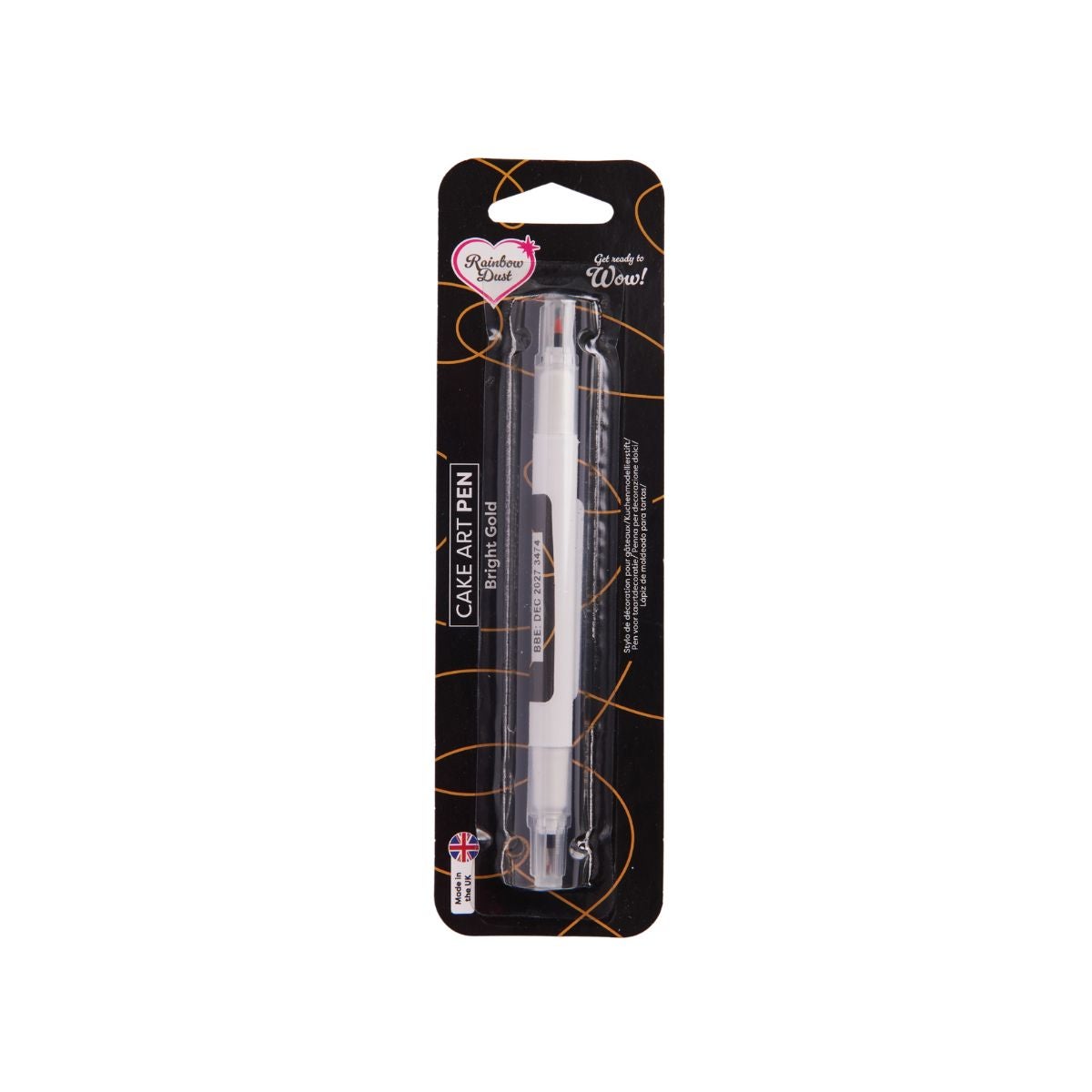 Rainbow Dust Cake Art Pen Helder Goud