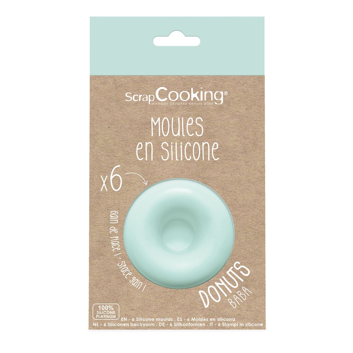 ScrapCooking Silicone Moulds Donuts Set/6