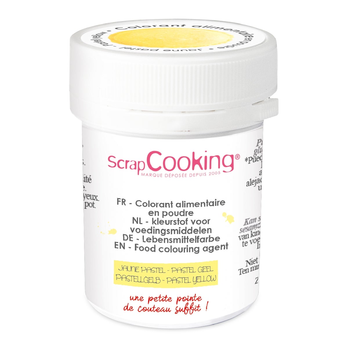ScrapCooking Kleurstofpoeder Pastelgeel 5g