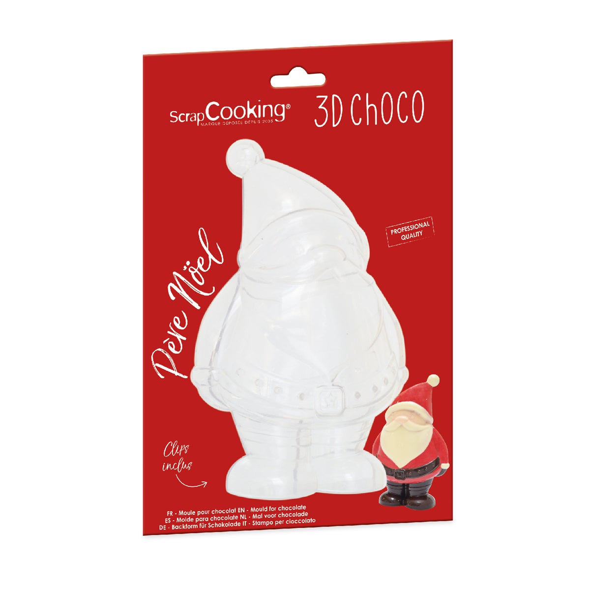 Scrapcooking 3D Chocolade mal - Kerstman