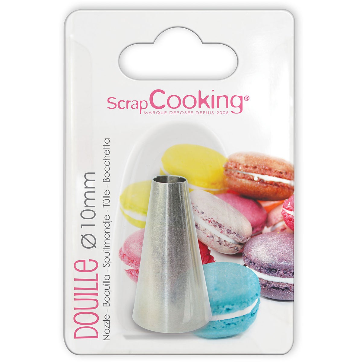 Scrapcooking Stainless Steel Macaron Piping Tip Ø10 mm