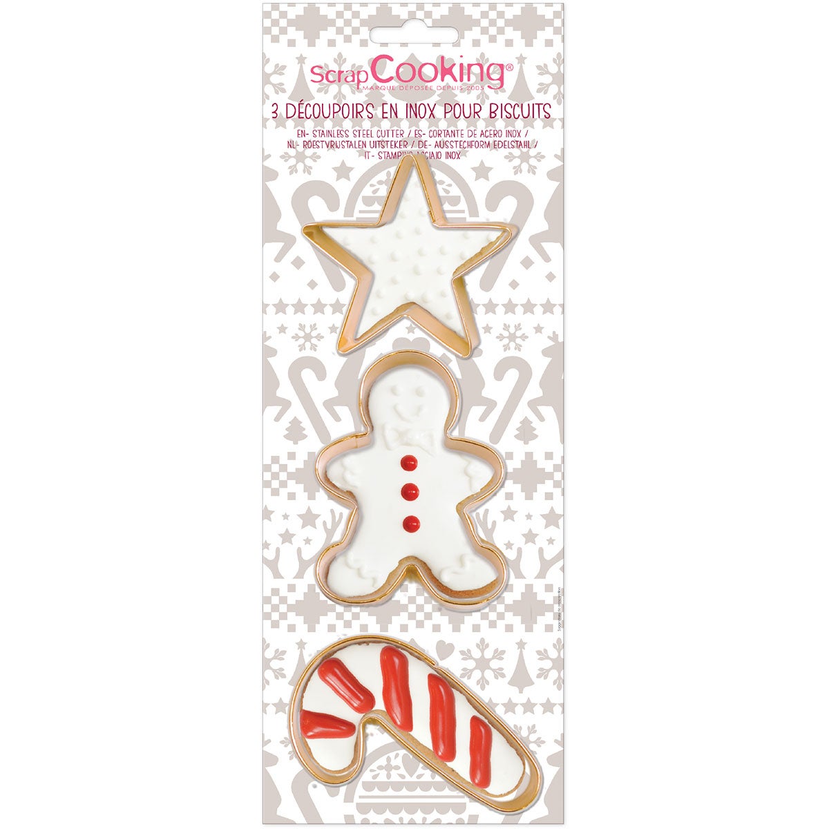 ScrapCooking Koekjessnijder pk/3 (Gingerman)
