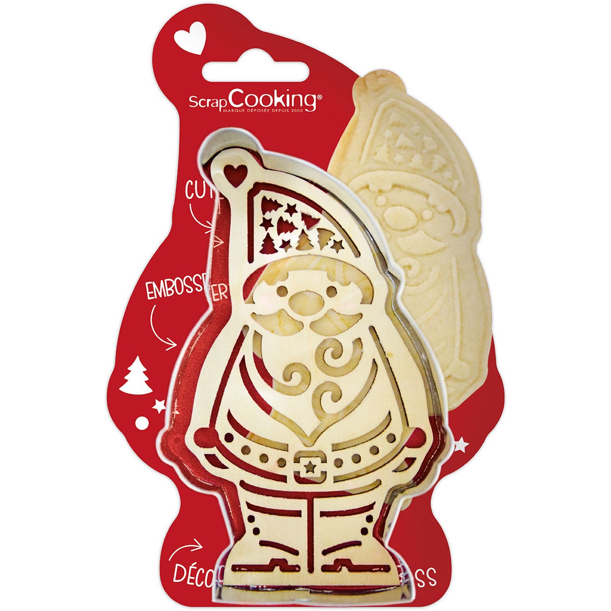 ScrapCooking Kerstman uitstekers & Embossers Set