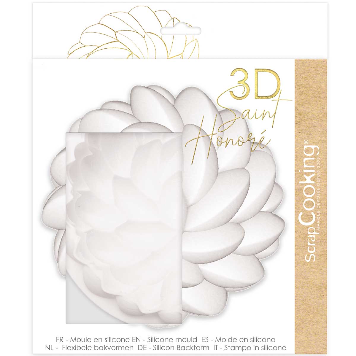 ScrapCooking 3D Silicone Mould Florescence 18 cm