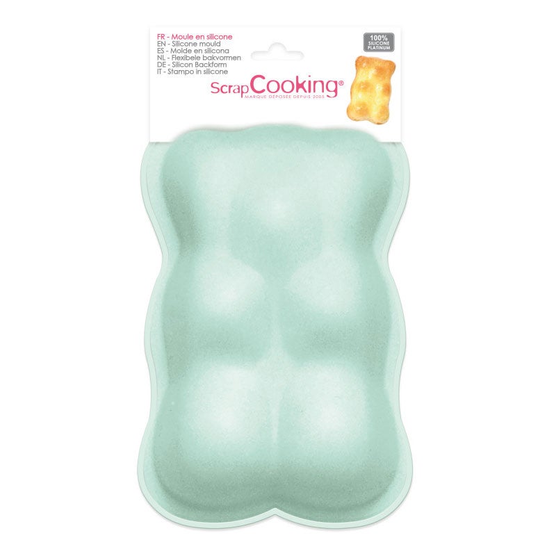 ScrapCooking Siliconen Mal Teddy Beer Large