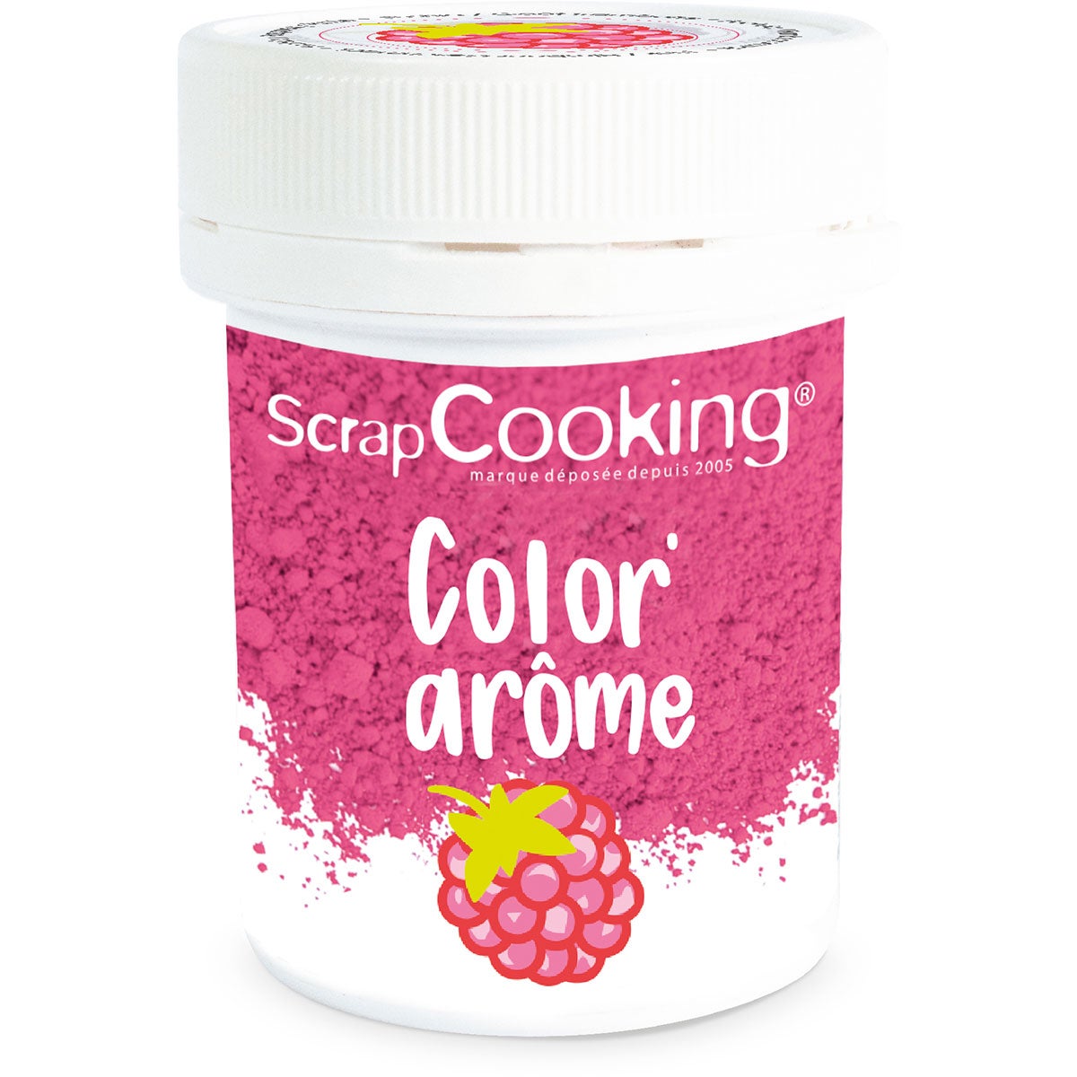 Scrapcooking kleur- en smaakpasta roze/framboos 10g