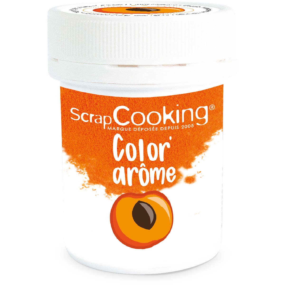 Scrapcooking kleur- en smaakpasta sinaasappel/abrikoos 10g