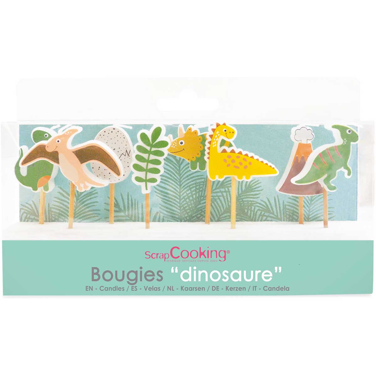 ScrapCooking Kaarsen Dino Set/8