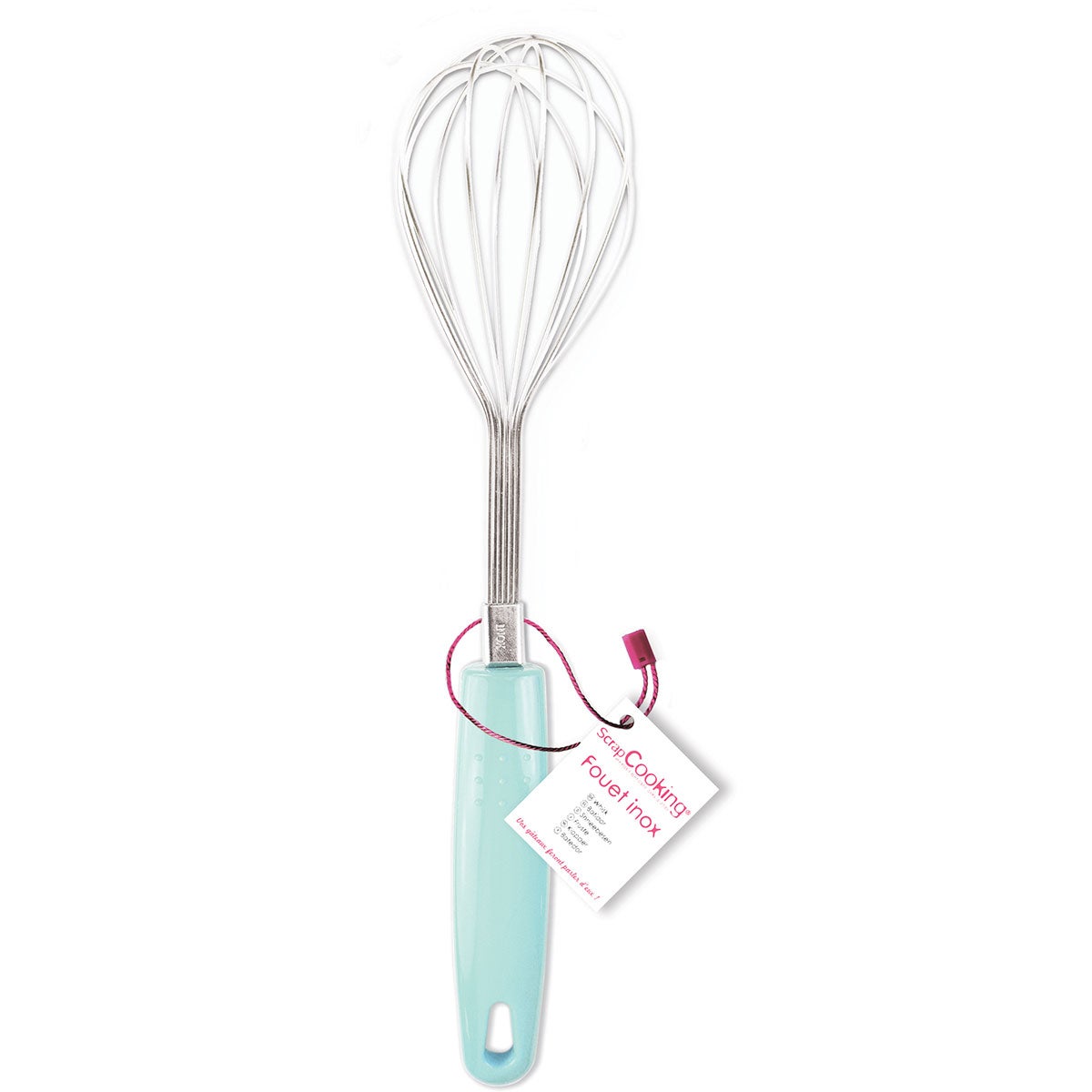 Scrapcooking Roestvaststalen garde met kunststof handvat