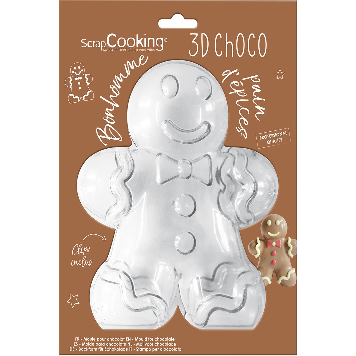 ScrapCooking Peperkoekman 3D choco vorm