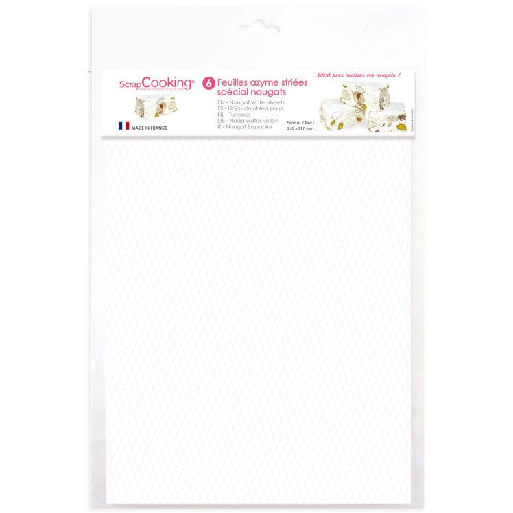 Scrapcooking Nougat Eetbaar Papier pk/6