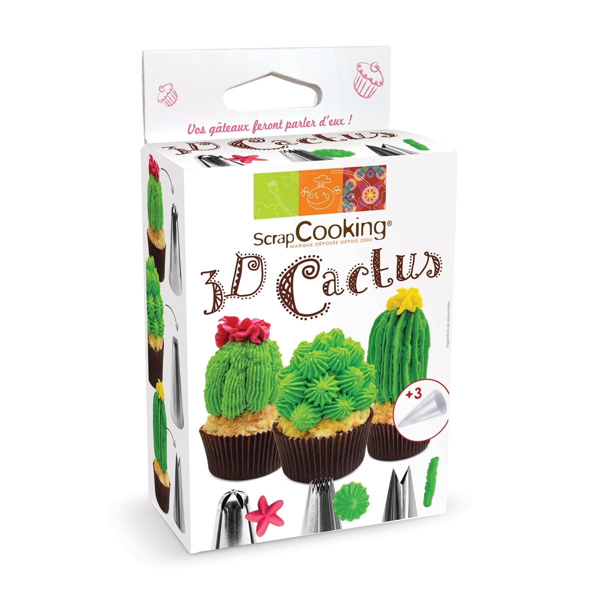 Scrapcooking 3D Cactus Decorating Set/6
