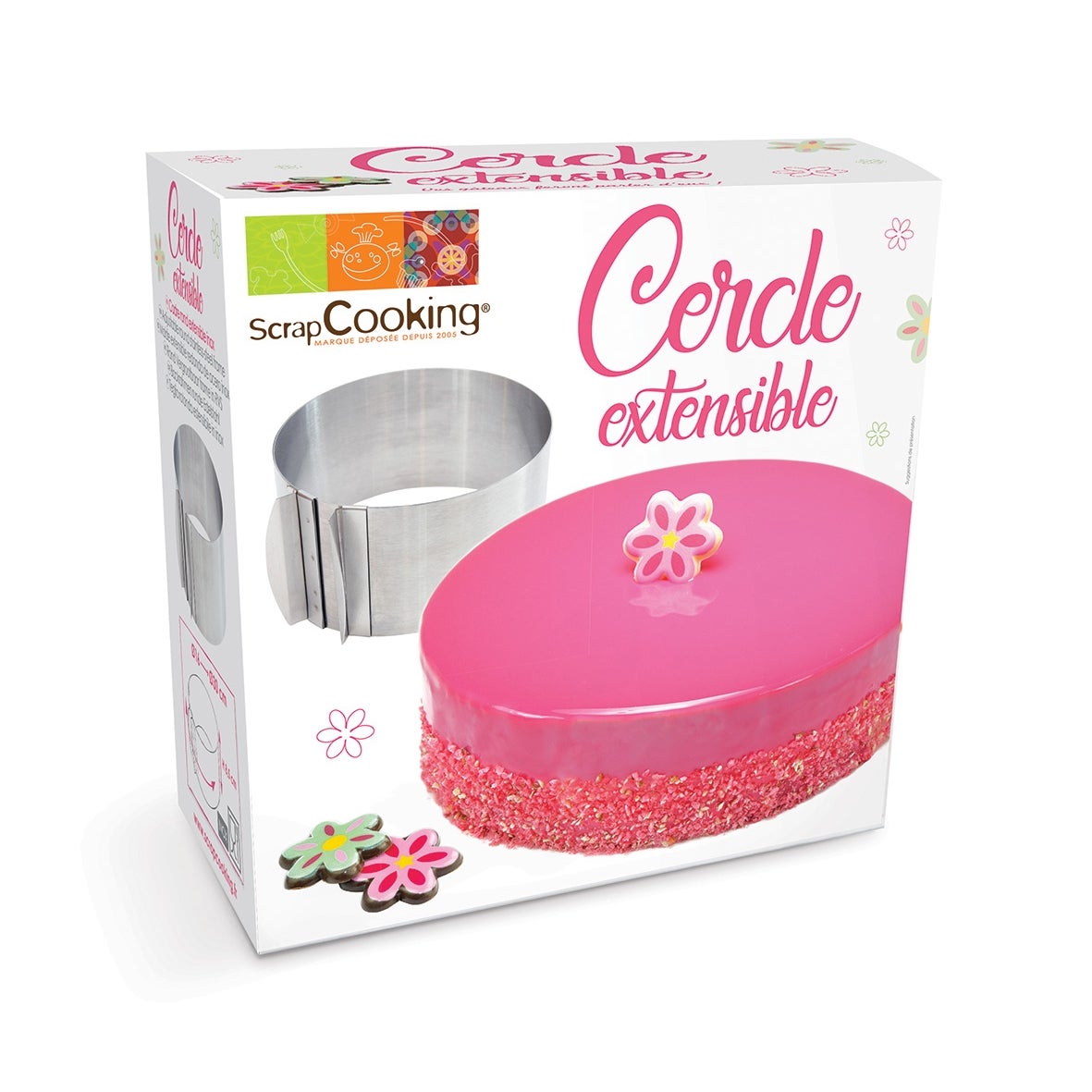 Scrapcooking Verstelbare Bakring Rond Ø16-30cm