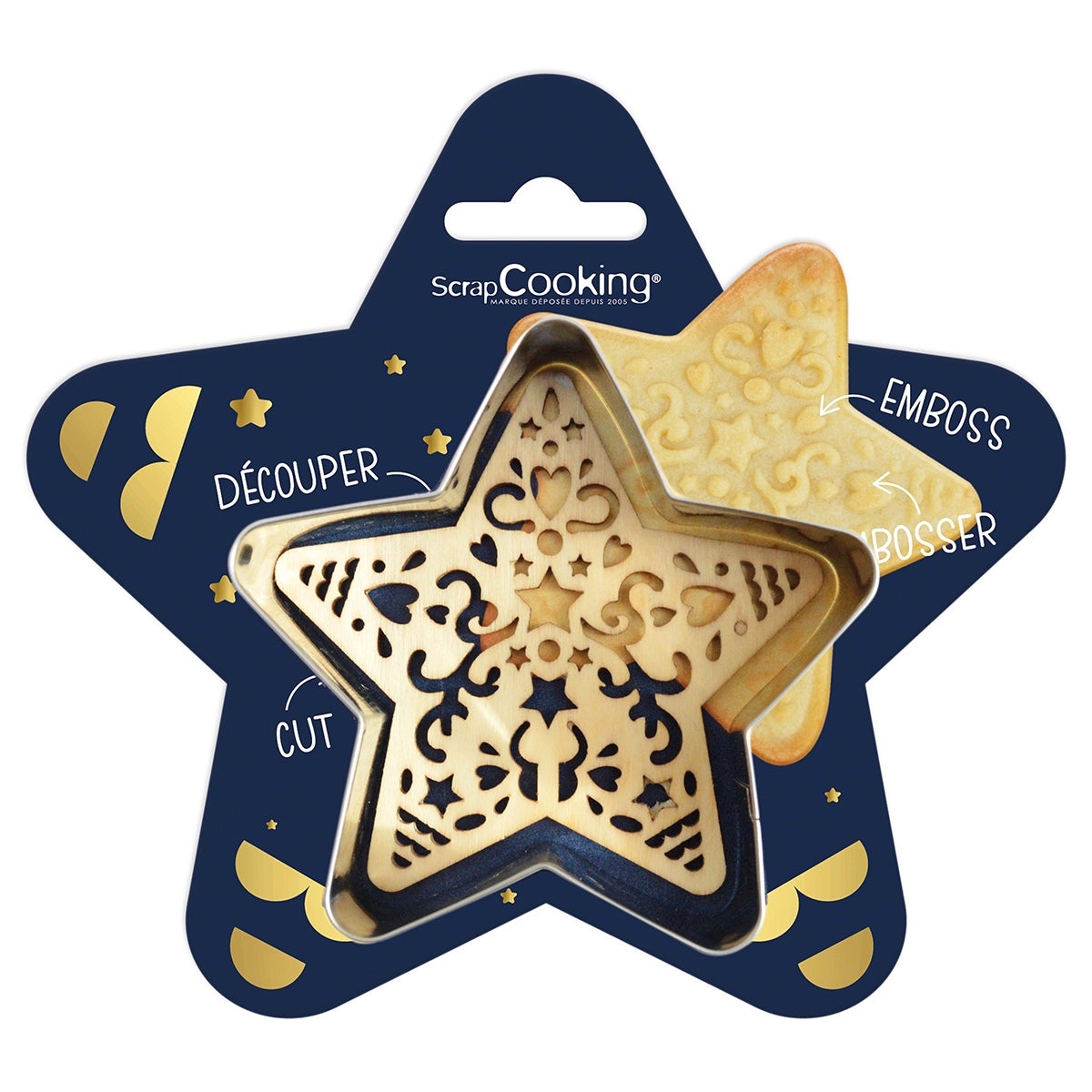 Scrapcooking Cookie Cutter & Embosser Ster