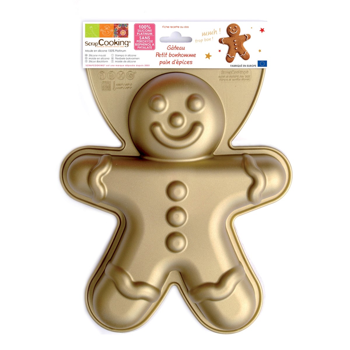 Scrapcooking Siliconen Vorm - Gingerman 27cm