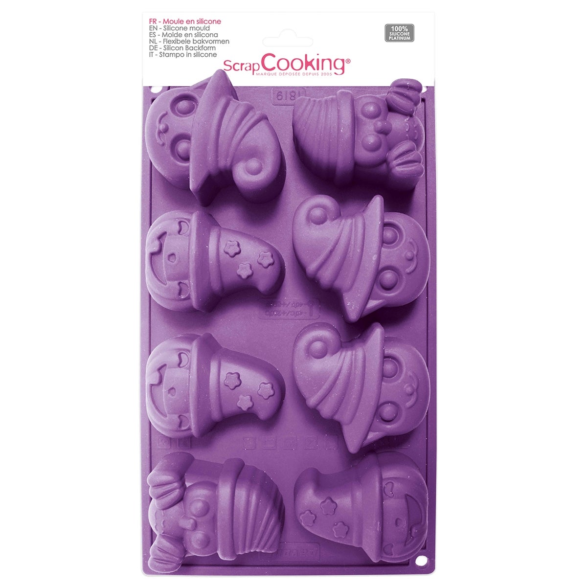 Scrapcooking Siliconen Mal Halloween Paars