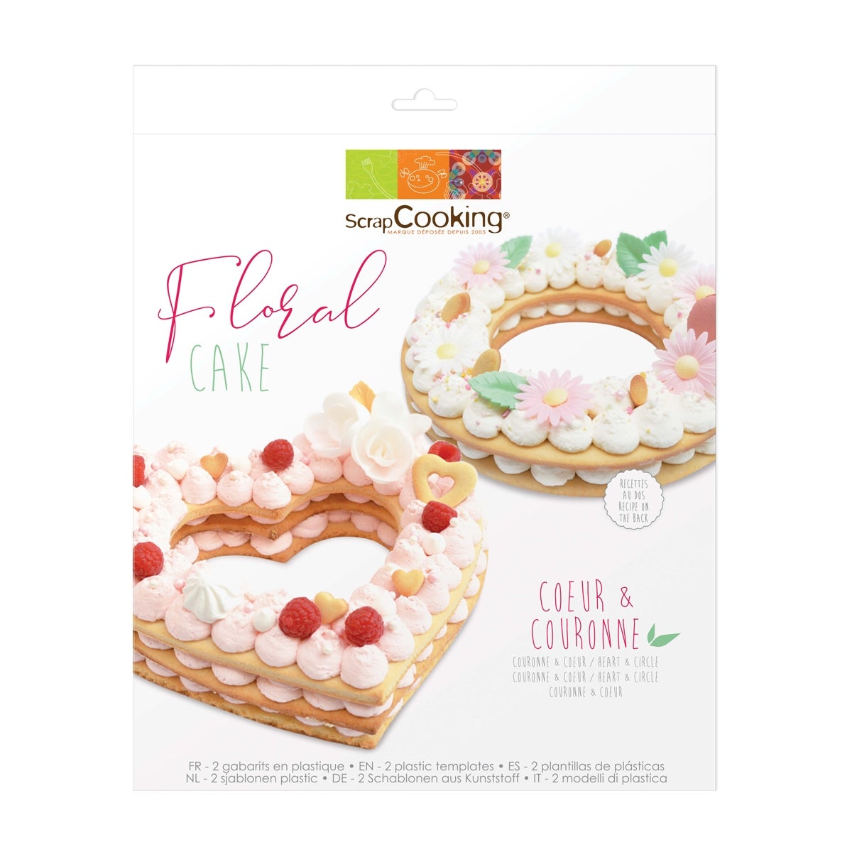 Scrapcooking Cake Template Floral Set/2