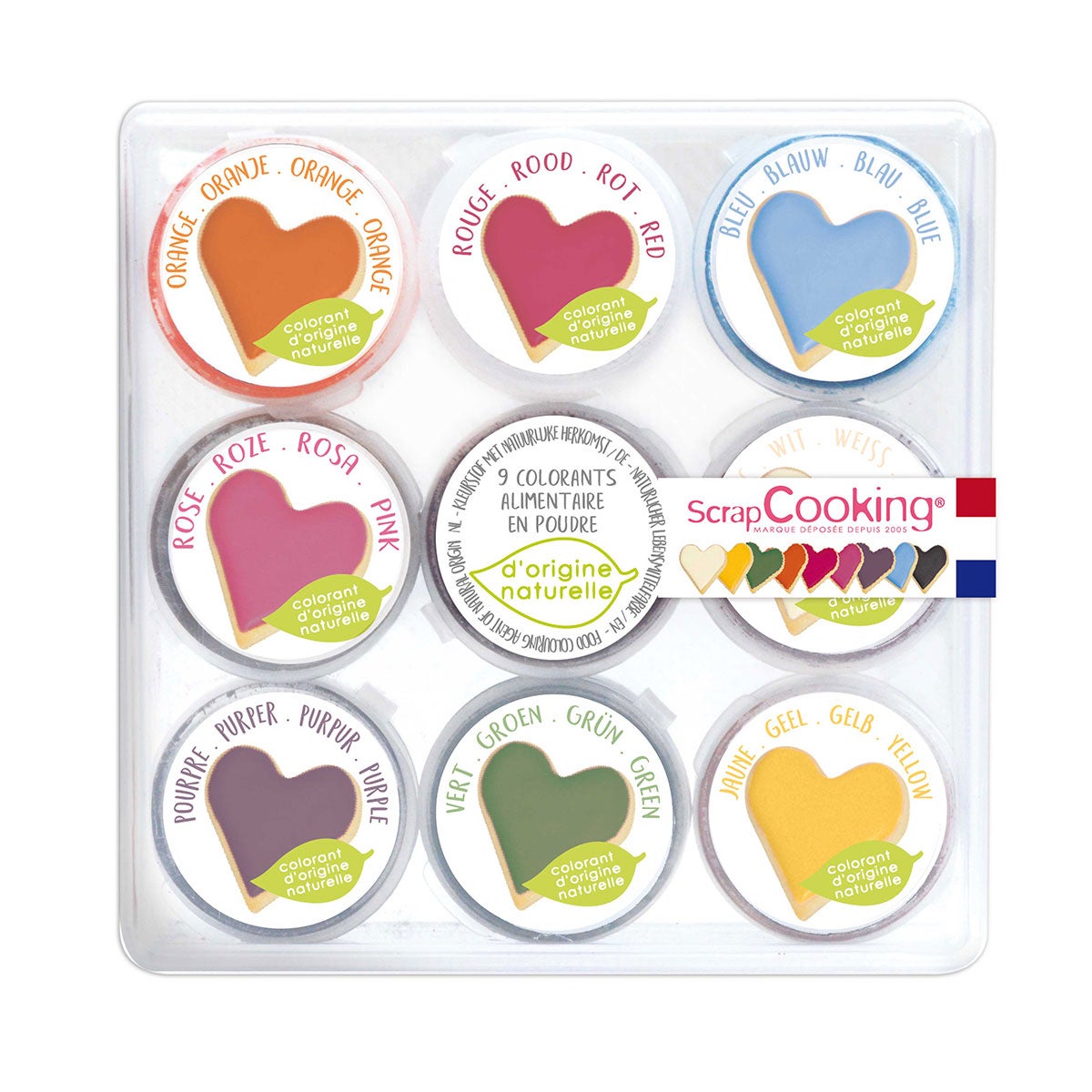 ScrapCooking Natural Powder Food Colour Set/9