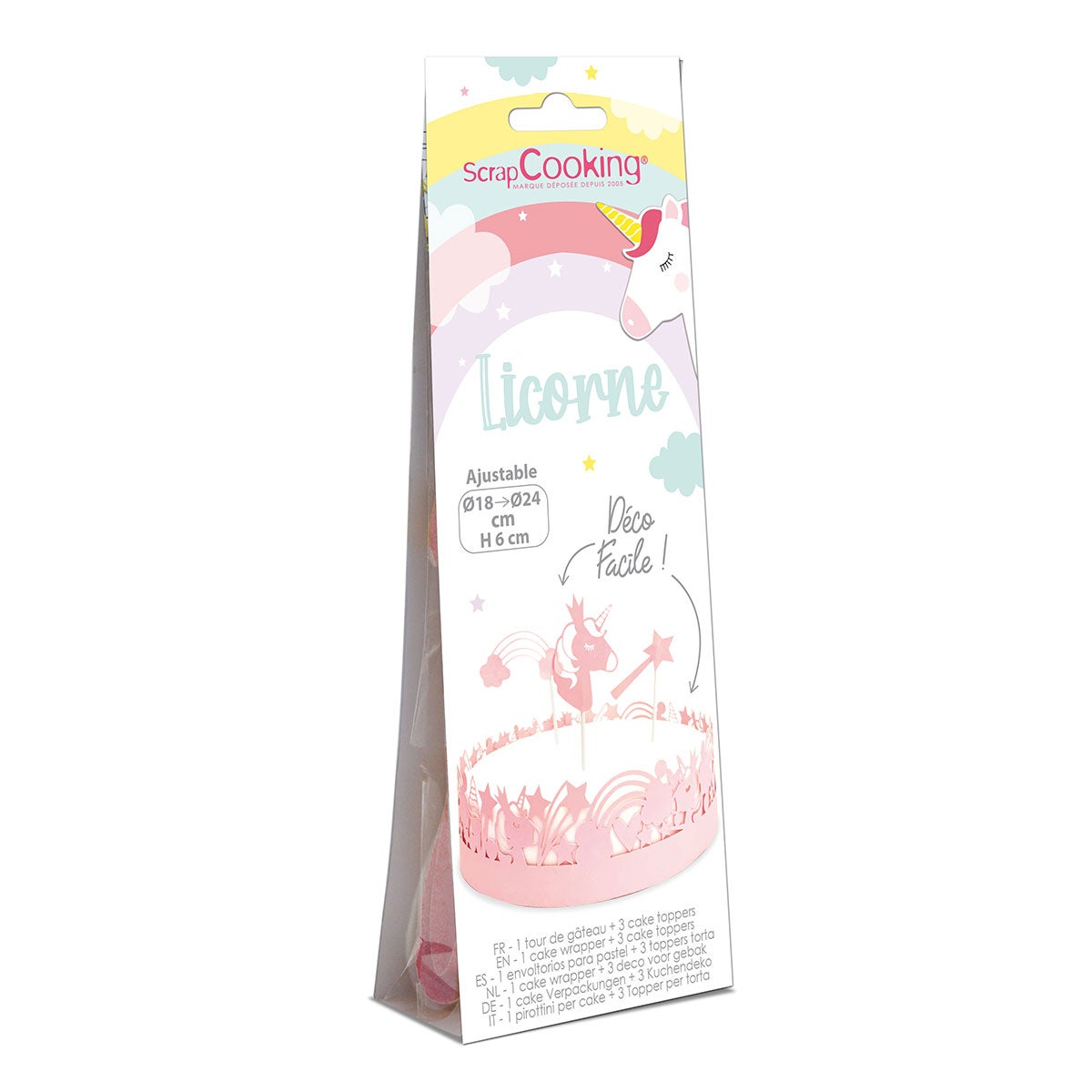 ScrapCooking Cake Wrapper & Topper Eenhoorn