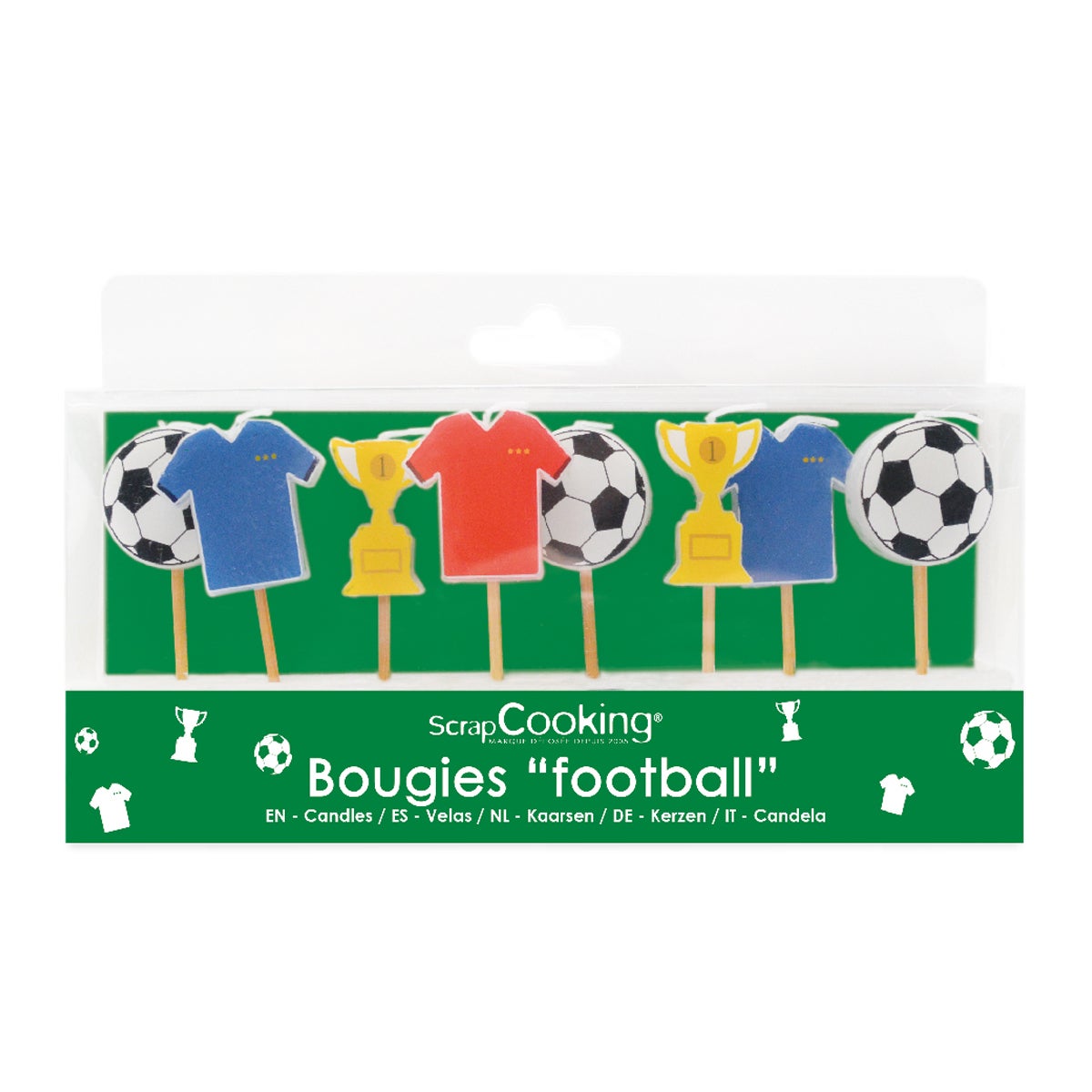 Scrapcooking Kaarsen Voetbal Set/8