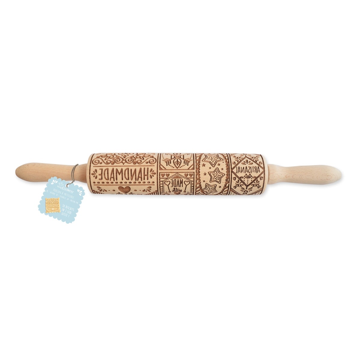 ScrapCooking Embossing Rolling Pin - Home Made 39cm
