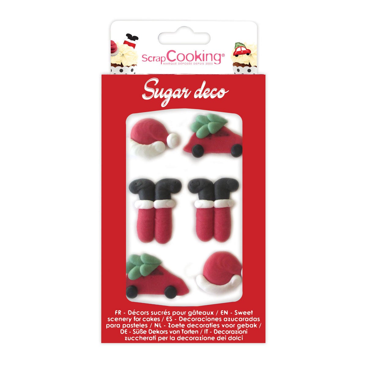 ScrapCooking Sugar Decorations Santa Claus Set/6