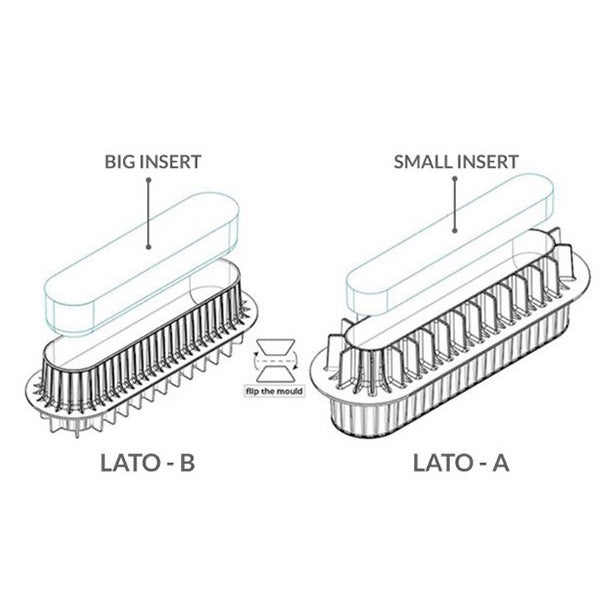 Silikomart 3D Design Mould - Insert Buche & Cake