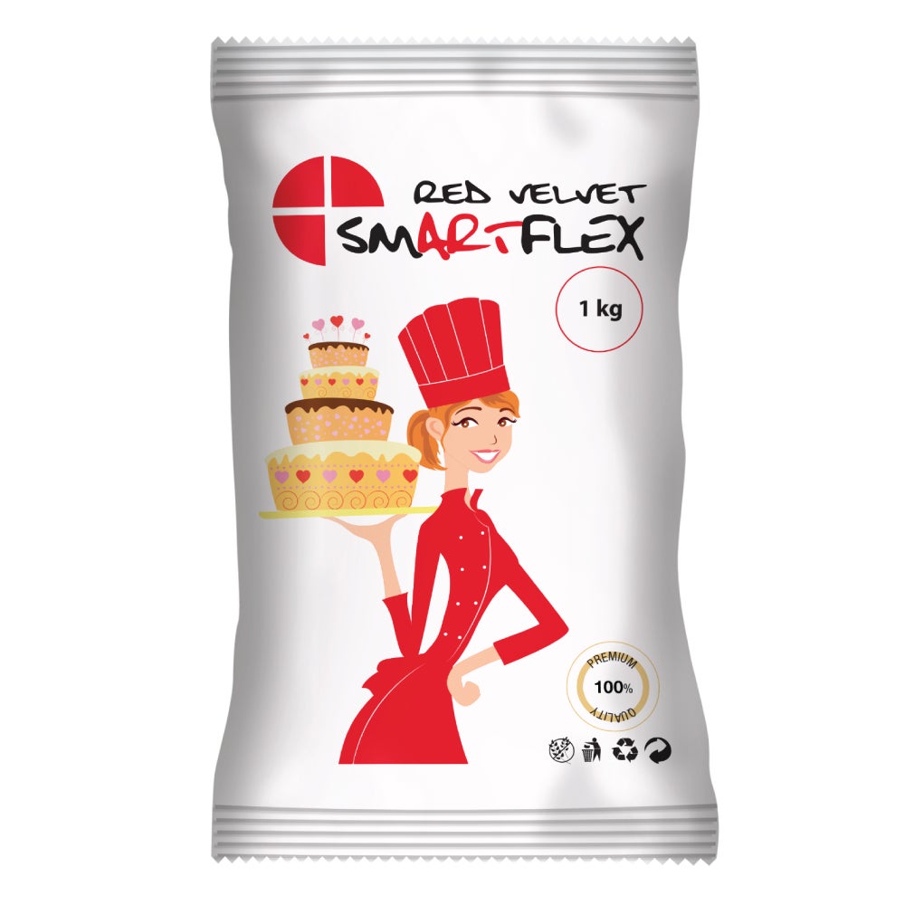 SmartFlex Fondant Rood Velvet 1kg