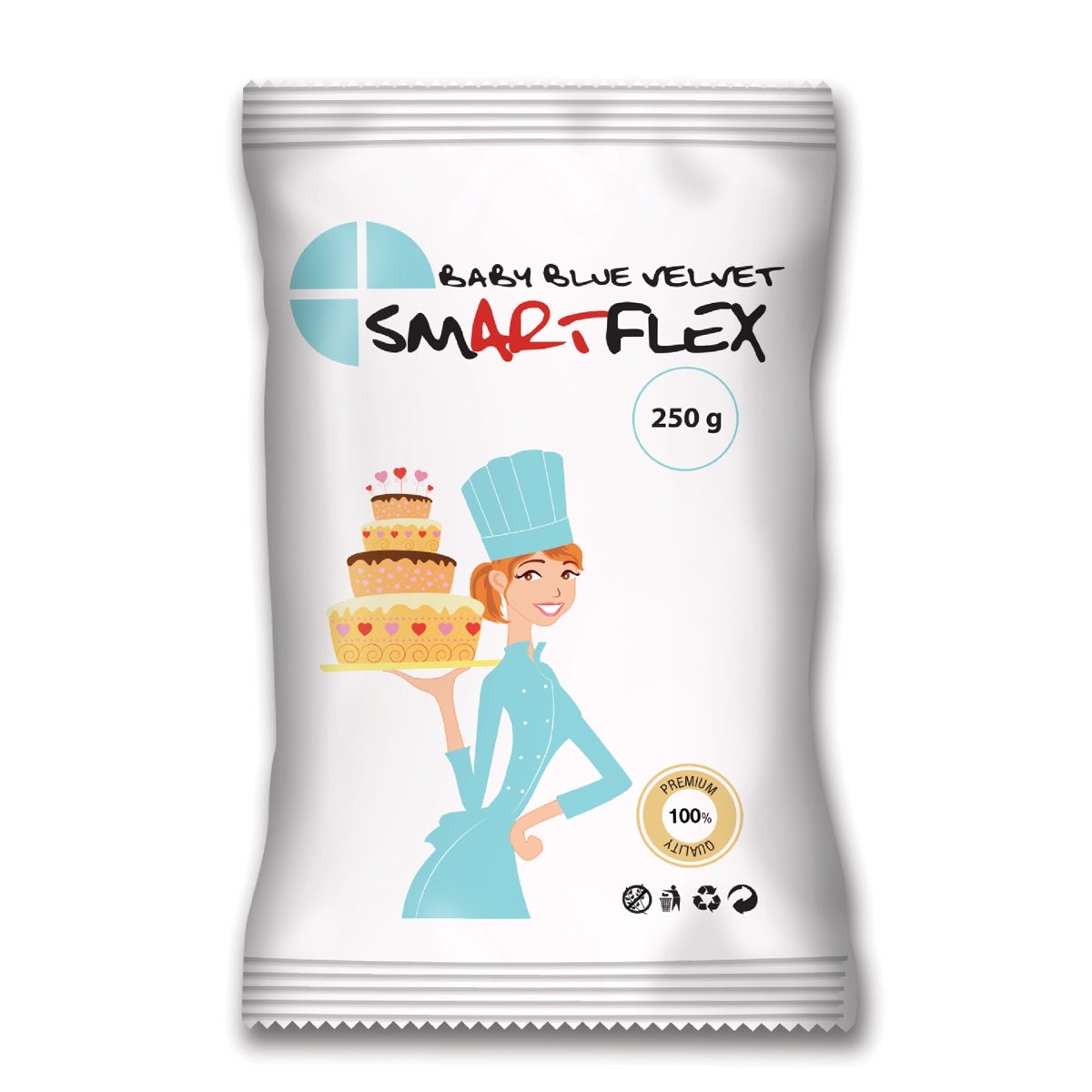 SmartFlex Fondant Baby Blauw Velvet 250g