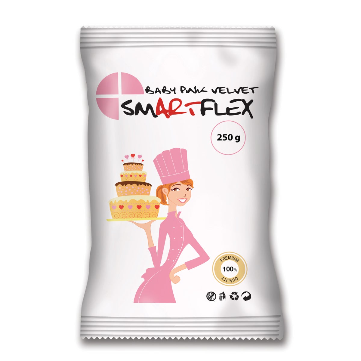 SmartFlex Fondant Baby Roze Velvet 250g