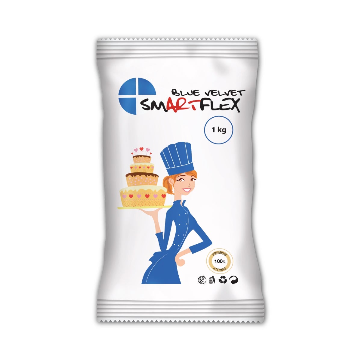 Smartflex Fondant Blauw Velvet 1kg