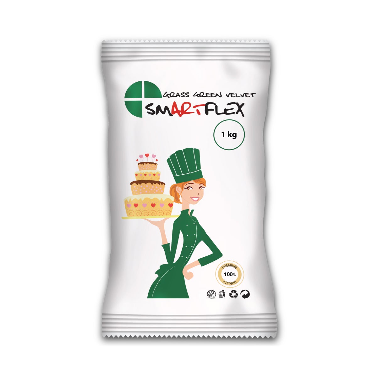 Smartflex Fondant Gras Groen Velvet 1kg