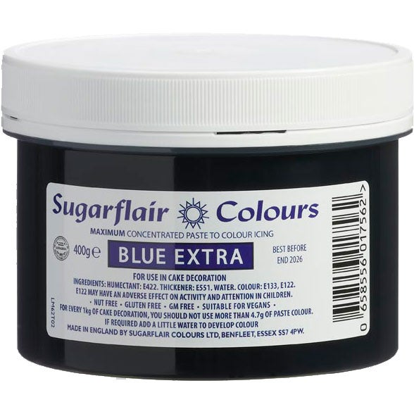 Sugarflair - Max Concentrate Paste Colour BLUE EXTRA, 400 g